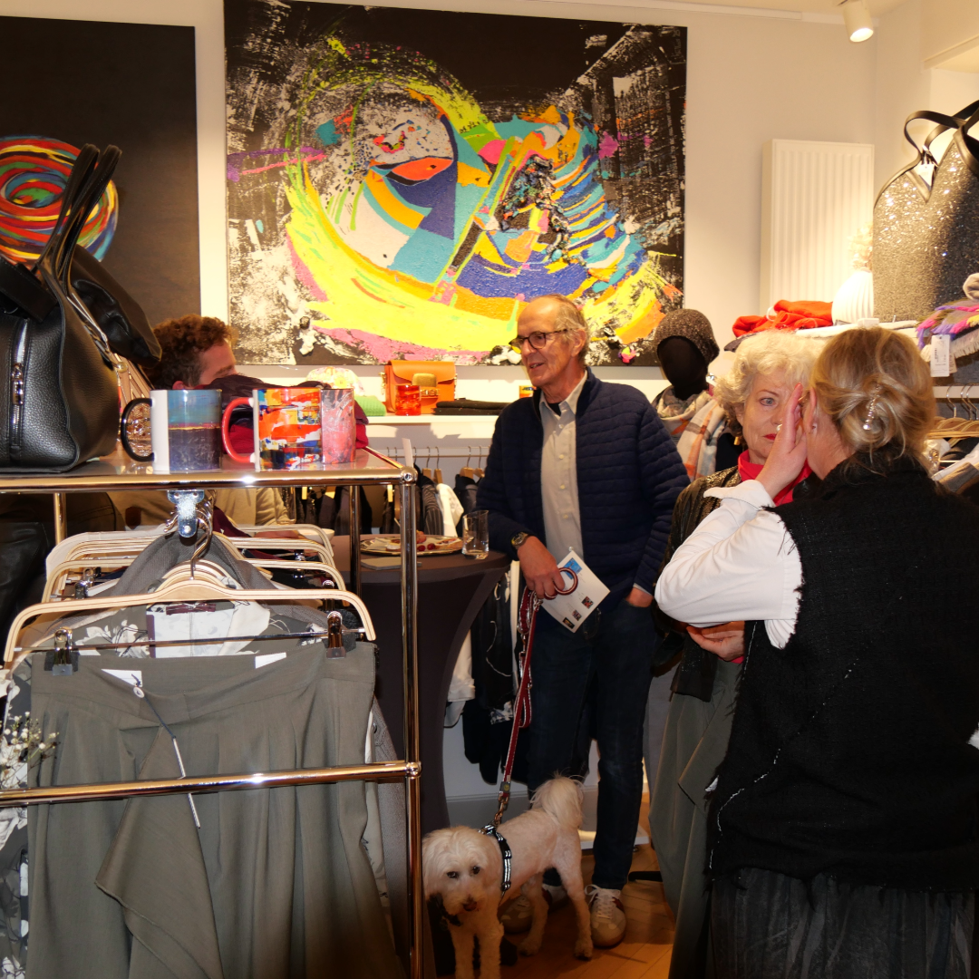 Begegnung MODE & KUNST<br />
Vernissage Sabine Müller