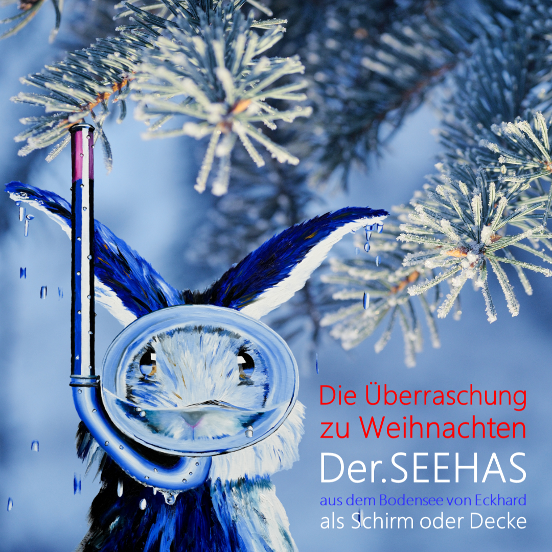 DerSEEHAS Weihnachten-1 Der.SEEHAS zu Weihnachten als Schirm oder Decke